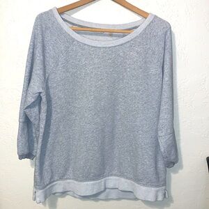Soft Surroundings Gray French Terry Sweatshirt